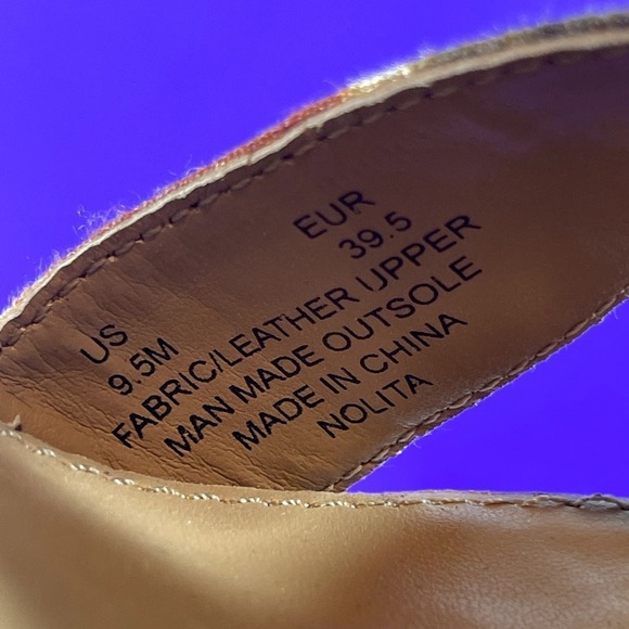 Sam Edelman Women's Sunset Orange Multi-Color Nolita Platform Sandal Shoe Sz 9.5 - Picture 8 of 8